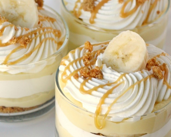 Postre de banana sin horno